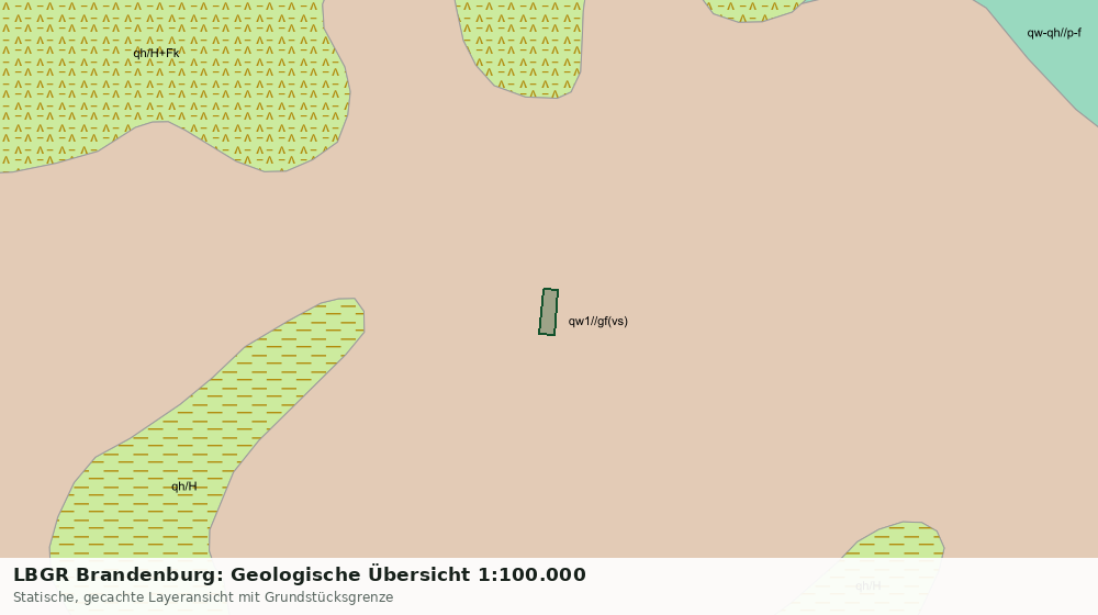 Statische Kartenansicht: LBGR Brandenburg: Geologische Übersicht 1:100.000