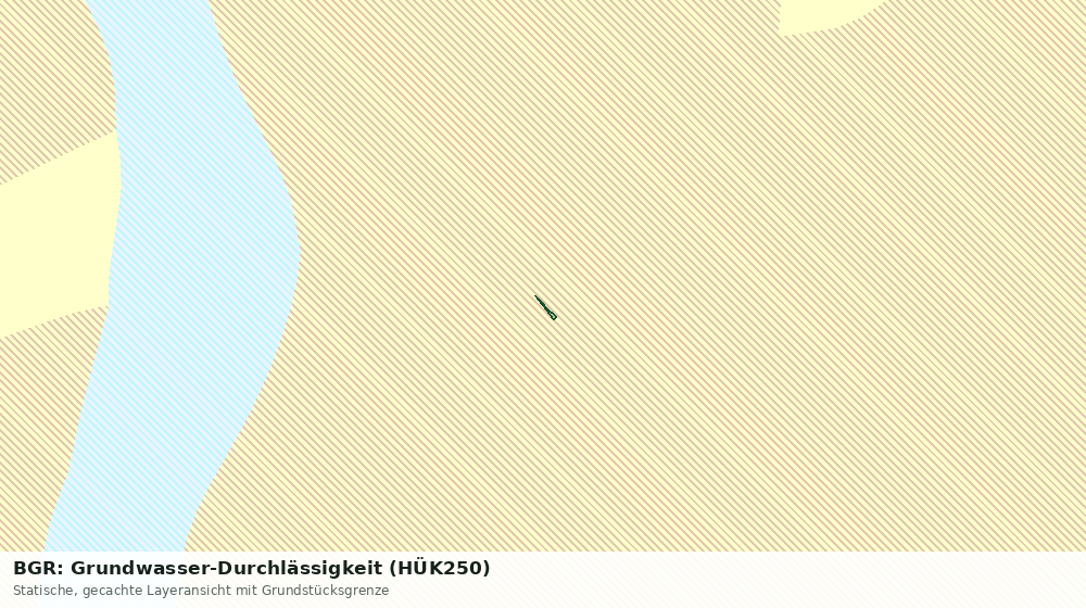 Statische Kartenansicht: BGR: Grundwasser-Durchlässigkeit (HÜK250)