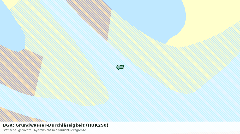 Statische Kartenansicht: BGR: Grundwasser-Durchlässigkeit (HÜK250)