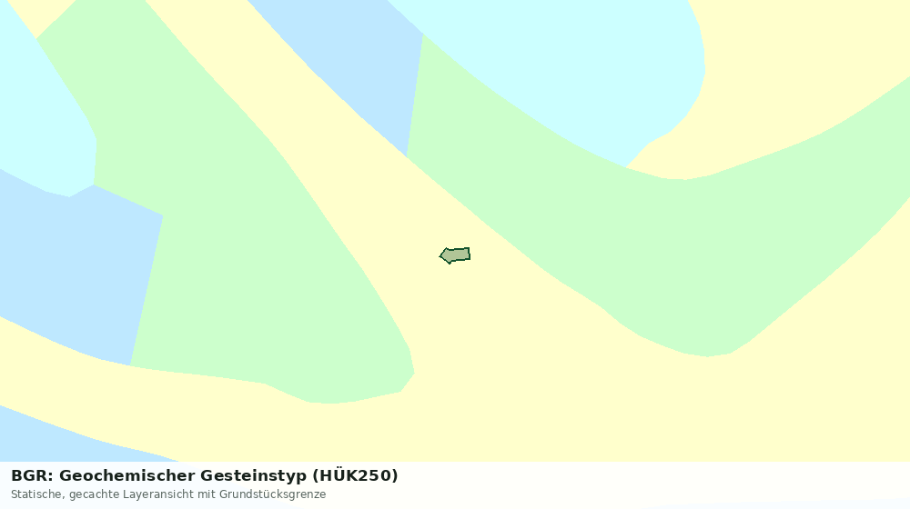 Statische Kartenansicht: BGR: Geochemischer Gesteinstyp (HÜK250)