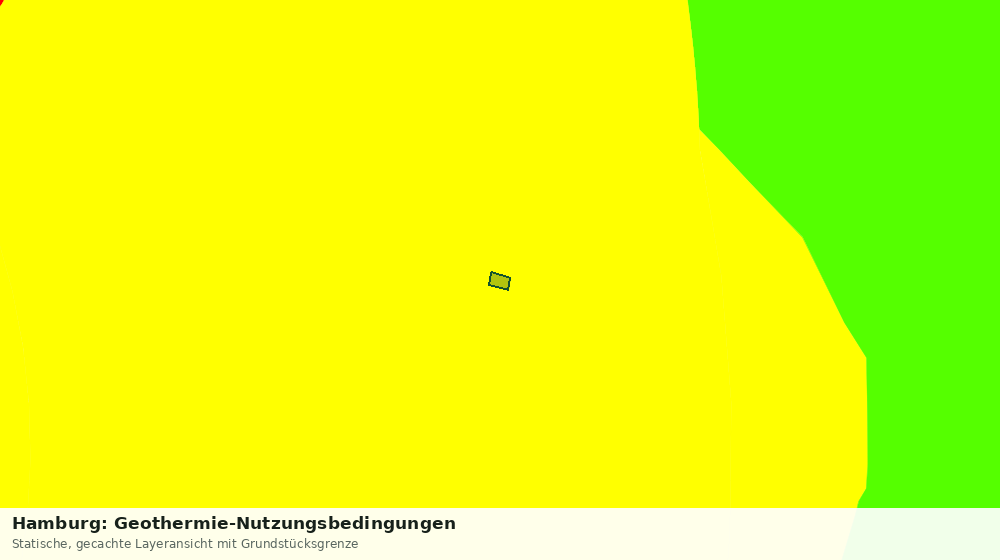 Statische Kartenansicht: Hamburg: Geothermie-Nutzungsbedingungen