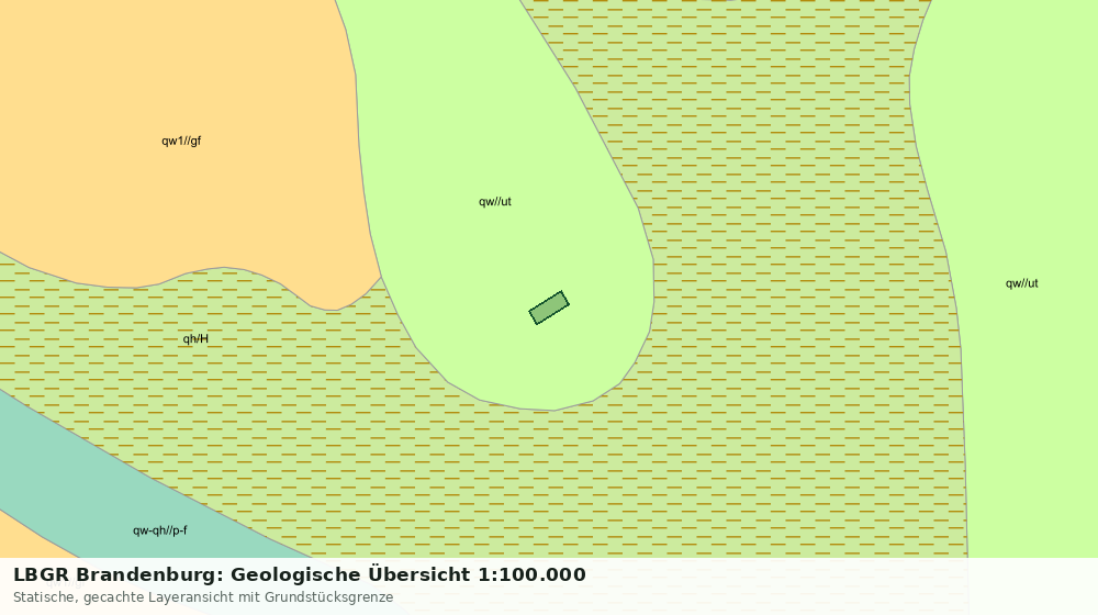 Statische Kartenansicht: LBGR Brandenburg: Geologische Übersicht 1:100.000