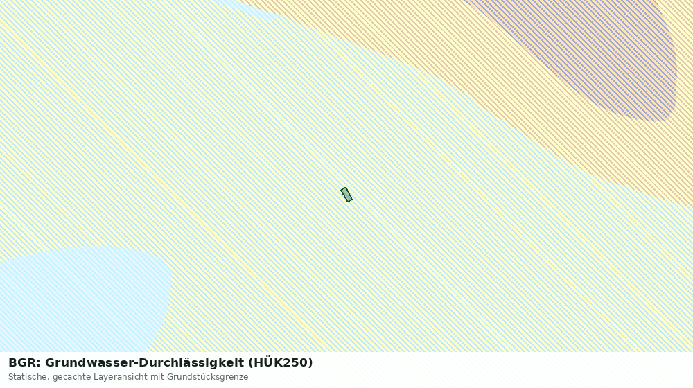 Statische Kartenansicht: BGR: Grundwasser-Durchlässigkeit (HÜK250)