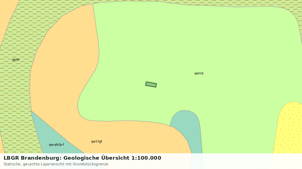 Statische Kartenansicht: LBGR Brandenburg: Geologische Übersicht 1:100.000