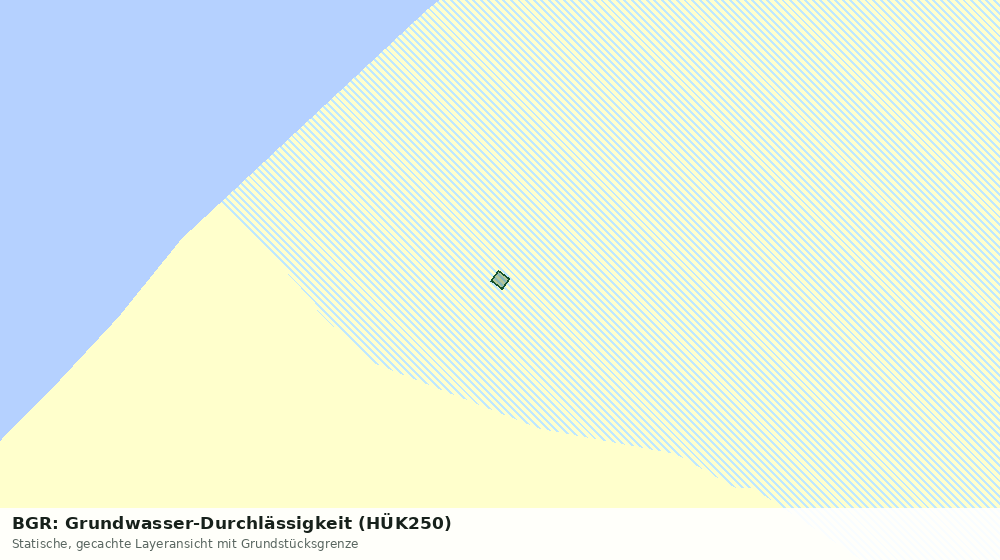 Statische Kartenansicht: BGR: Grundwasser-Durchlässigkeit (HÜK250)