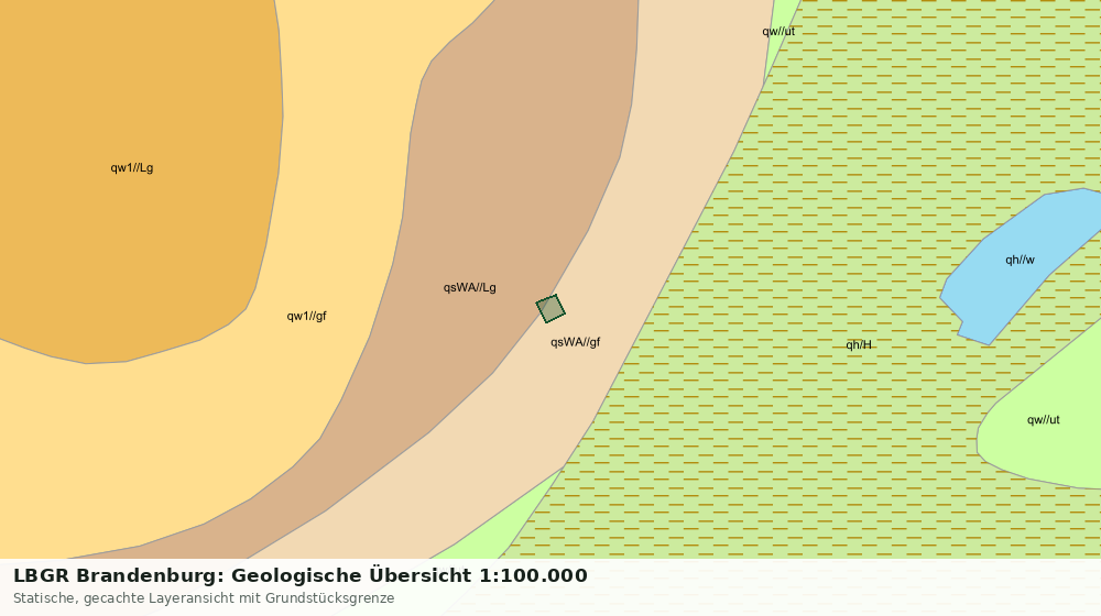 Statische Kartenansicht: LBGR Brandenburg: Geologische Übersicht 1:100.000