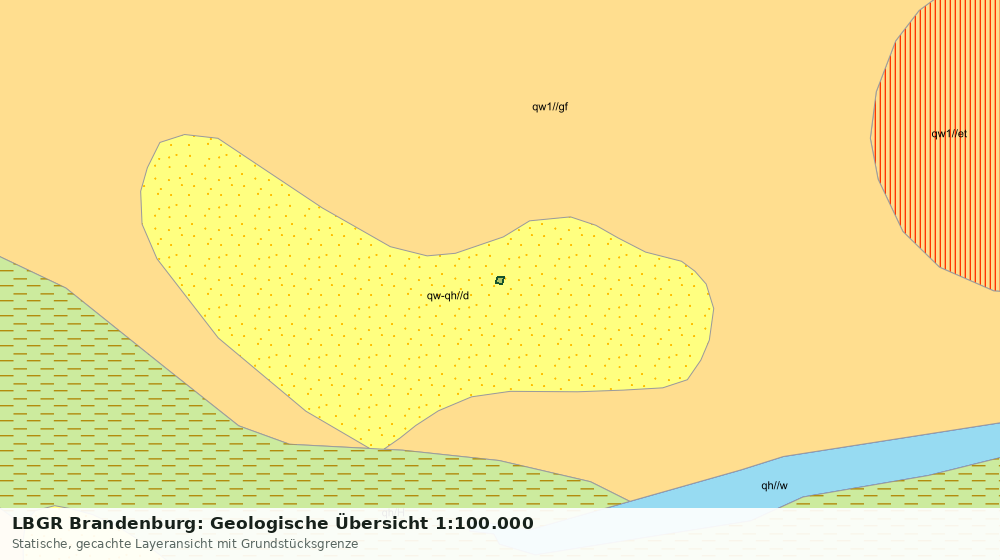 Statische Kartenansicht: LBGR Brandenburg: Geologische Übersicht 1:100.000