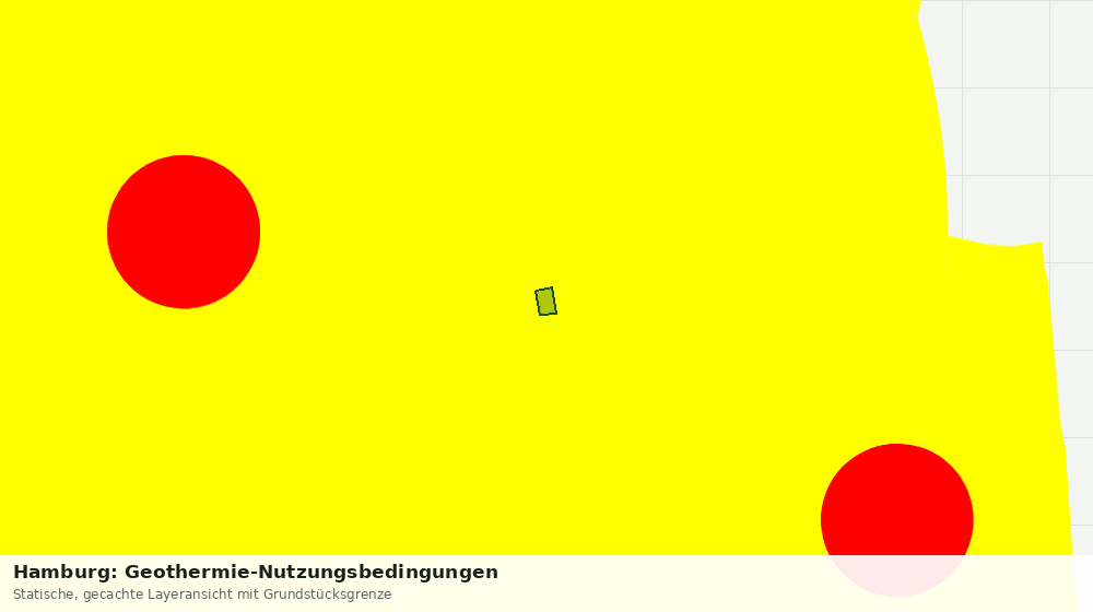 Statische Kartenansicht: Hamburg: Geothermie-Nutzungsbedingungen