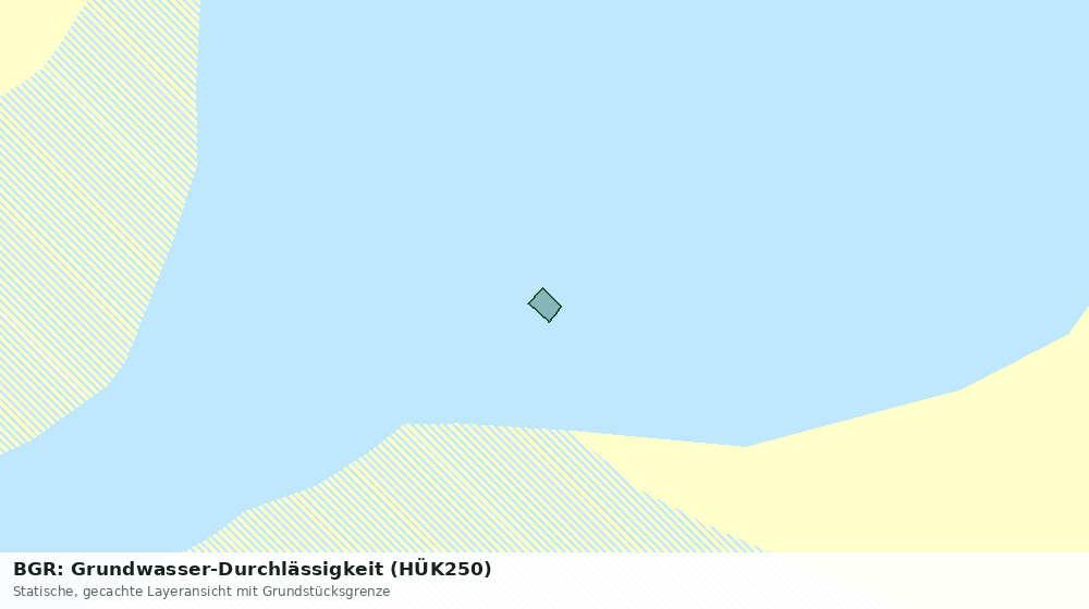 Statische Kartenansicht: BGR: Grundwasser-Durchlässigkeit (HÜK250)