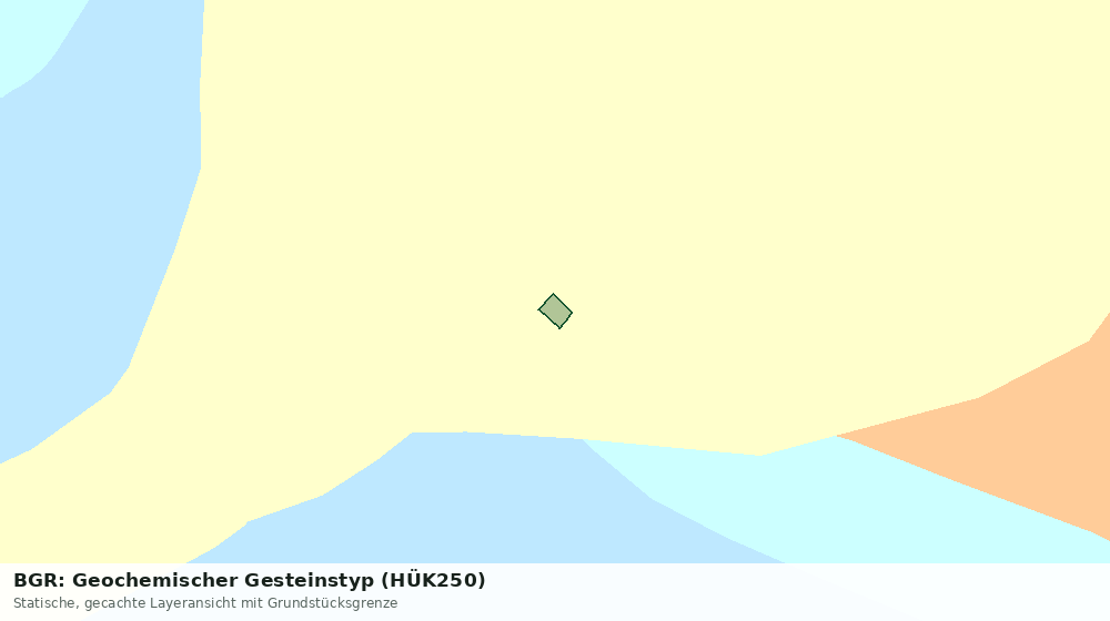 Statische Kartenansicht: BGR: Geochemischer Gesteinstyp (HÜK250)