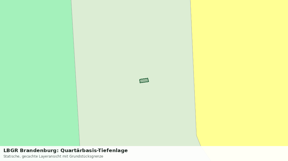 Statische Kartenansicht: LBGR Brandenburg: Quartärbasis-Tiefenlage