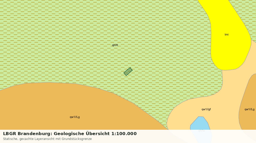 Statische Kartenansicht: LBGR Brandenburg: Geologische Übersicht 1:100.000
