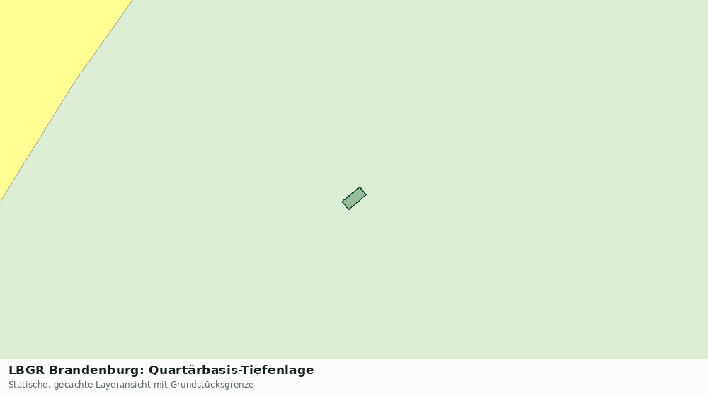 Statische Kartenansicht: LBGR Brandenburg: Quartärbasis-Tiefenlage