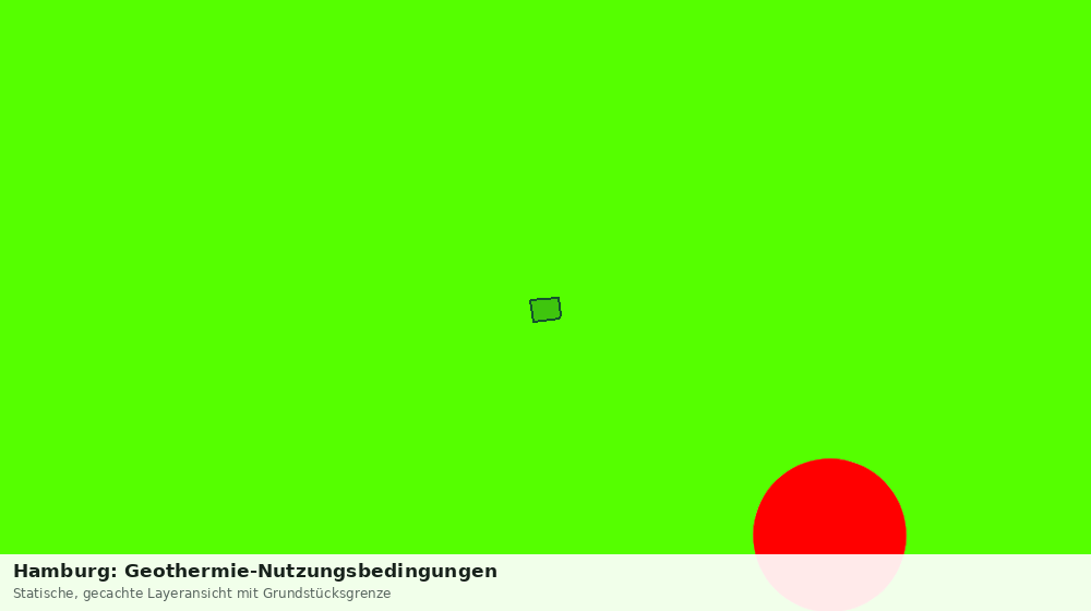 Statische Kartenansicht: Hamburg: Geothermie-Nutzungsbedingungen