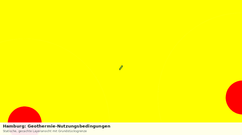 Statische Kartenansicht: Hamburg: Geothermie-Nutzungsbedingungen