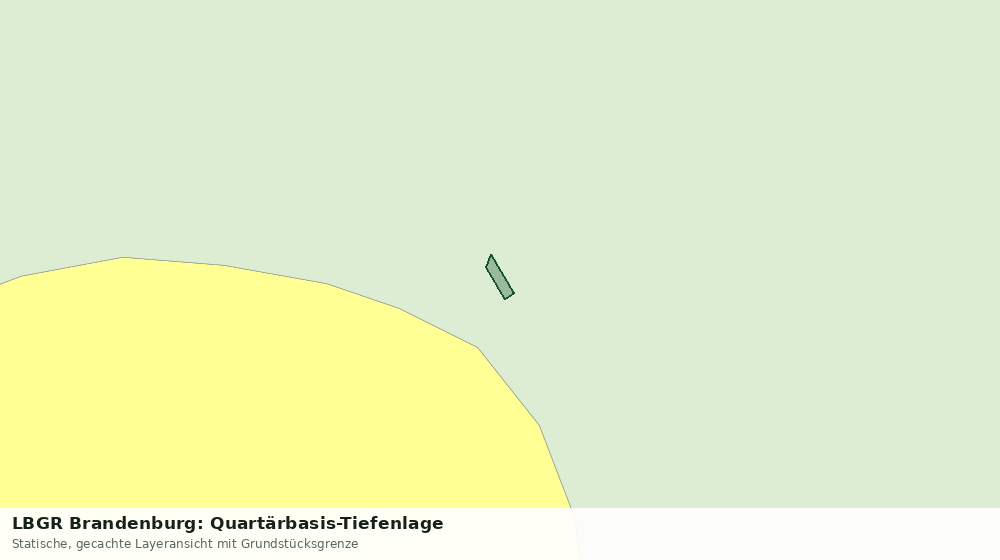 Statische Kartenansicht: LBGR Brandenburg: Quartärbasis-Tiefenlage