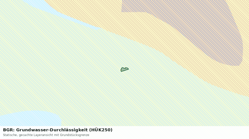 Statische Kartenansicht: BGR: Grundwasser-Durchlässigkeit (HÜK250)