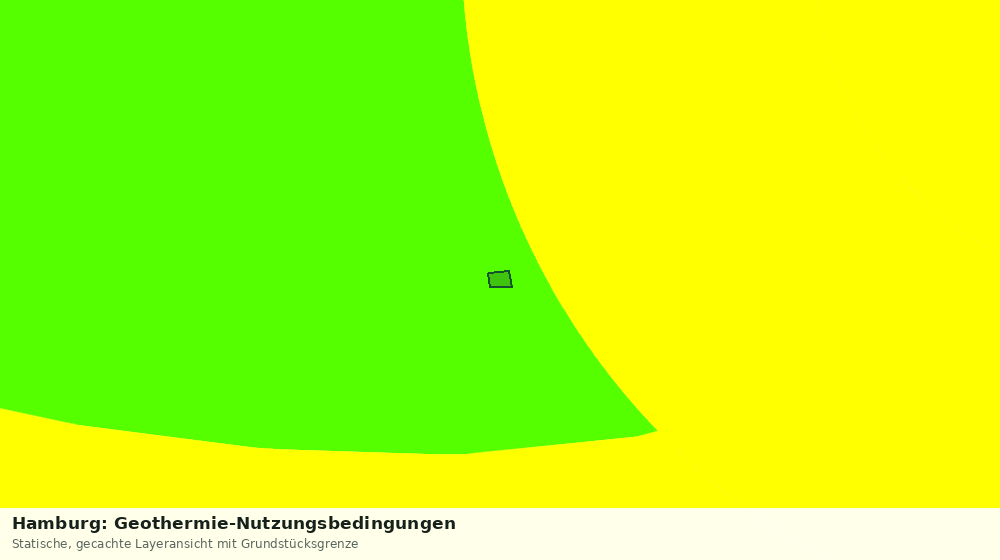 Statische Kartenansicht: Hamburg: Geothermie-Nutzungsbedingungen