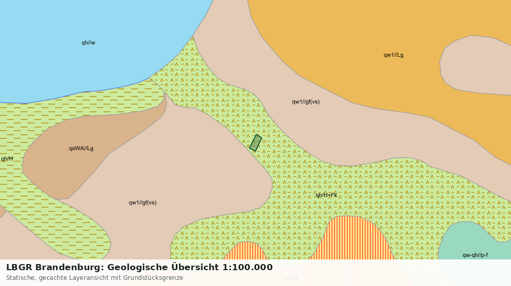 Statische Kartenansicht: LBGR Brandenburg: Geologische Übersicht 1:100.000