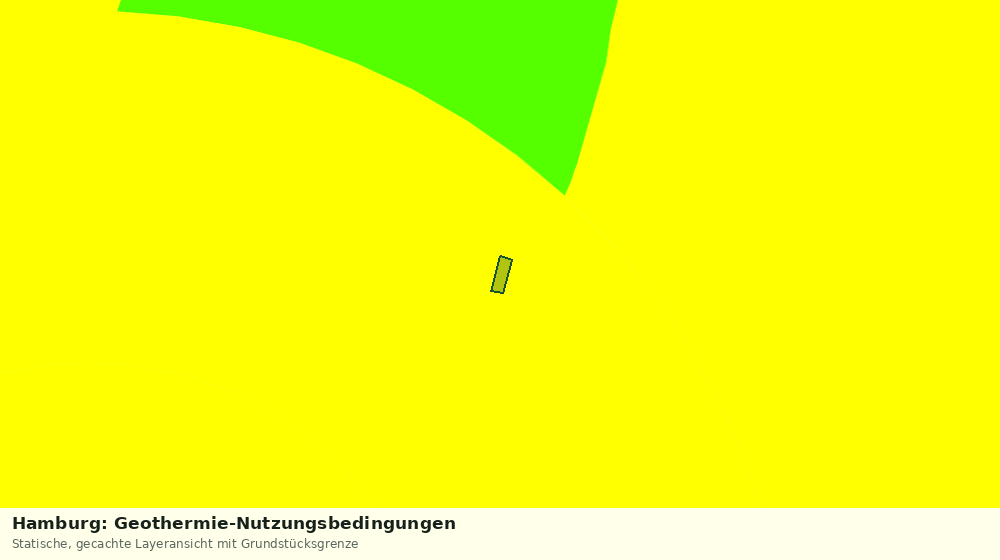 Statische Kartenansicht: Hamburg: Geothermie-Nutzungsbedingungen