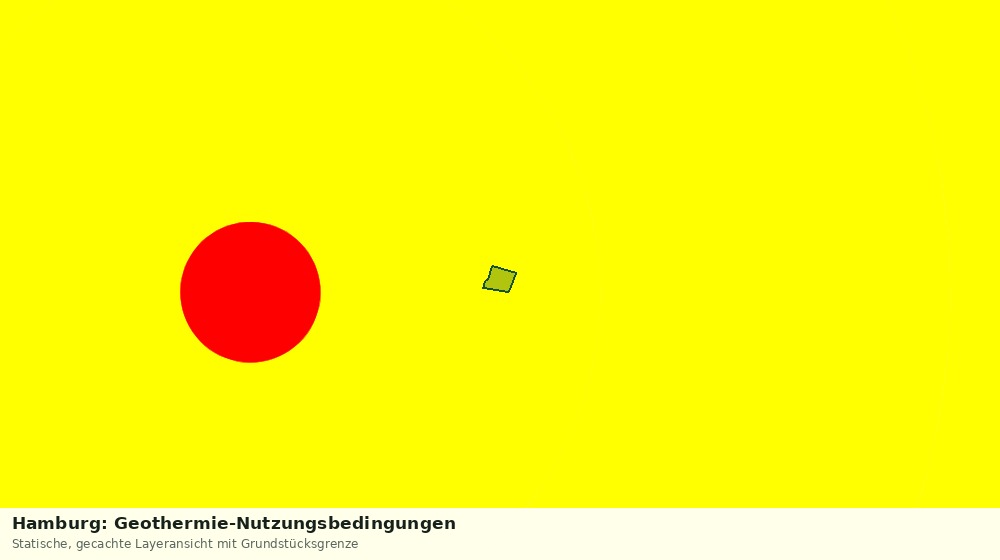 Statische Kartenansicht: Hamburg: Geothermie-Nutzungsbedingungen