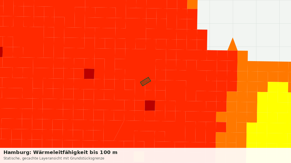 Statische Kartenansicht: Hamburg: Wärmeleitfähigkeit bis 100 m