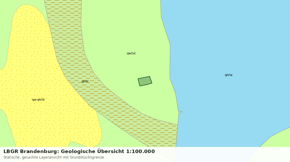 Statische Kartenansicht: LBGR Brandenburg: Geologische Übersicht 1:100.000