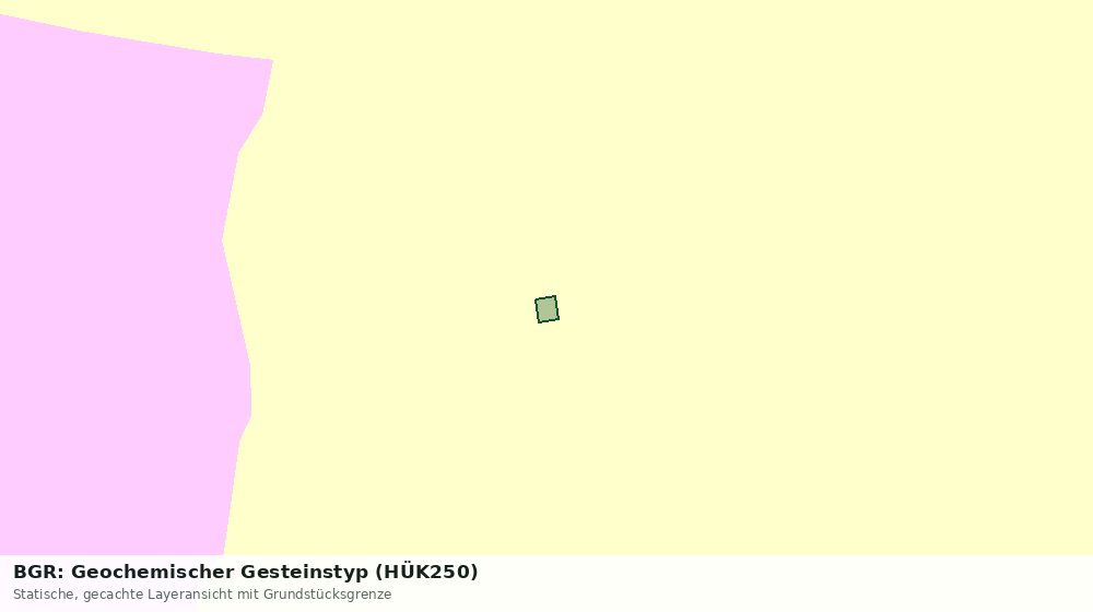 Statische Kartenansicht: BGR: Geochemischer Gesteinstyp (HÜK250)