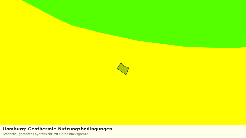 Statische Kartenansicht: Hamburg: Geothermie-Nutzungsbedingungen