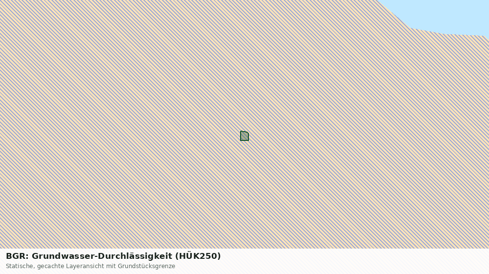 Statische Kartenansicht: BGR: Grundwasser-Durchlässigkeit (HÜK250)