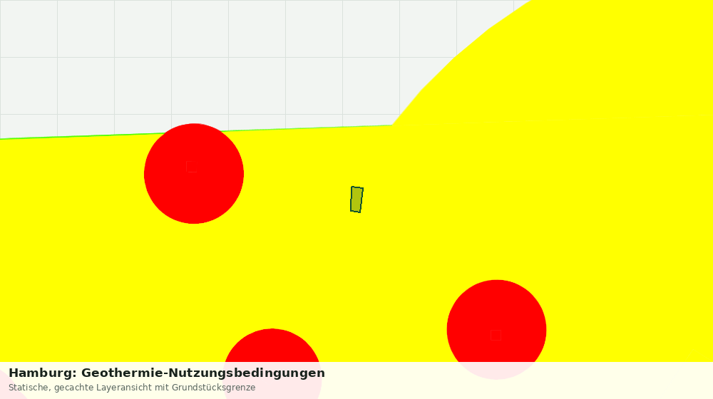 Statische Kartenansicht: Hamburg: Geothermie-Nutzungsbedingungen