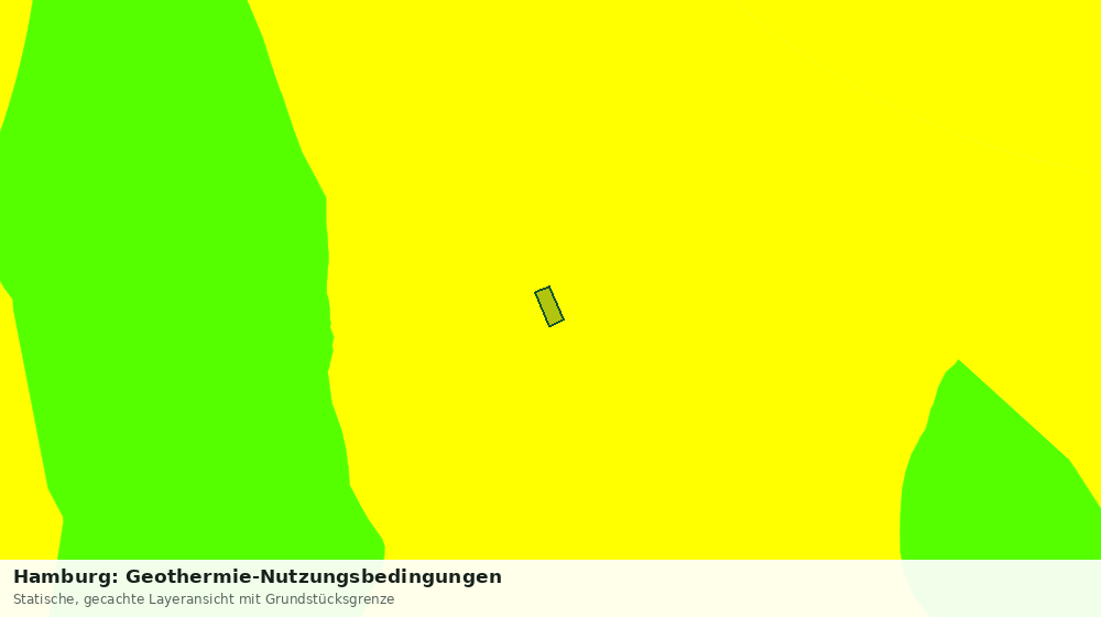 Statische Kartenansicht: Hamburg: Geothermie-Nutzungsbedingungen