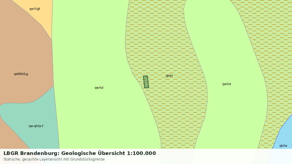 Statische Kartenansicht: LBGR Brandenburg: Geologische Übersicht 1:100.000