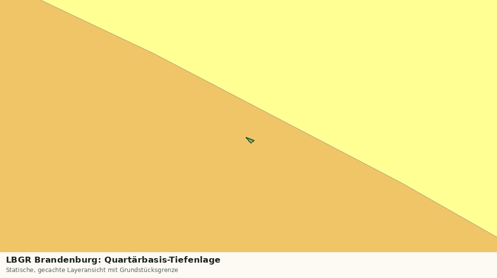 Statische Kartenansicht: LBGR Brandenburg: Quartärbasis-Tiefenlage