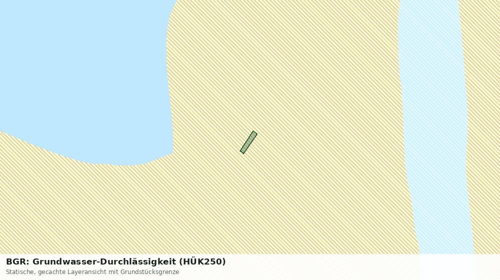 Statische Kartenansicht: BGR: Grundwasser-Durchlässigkeit (HÜK250)