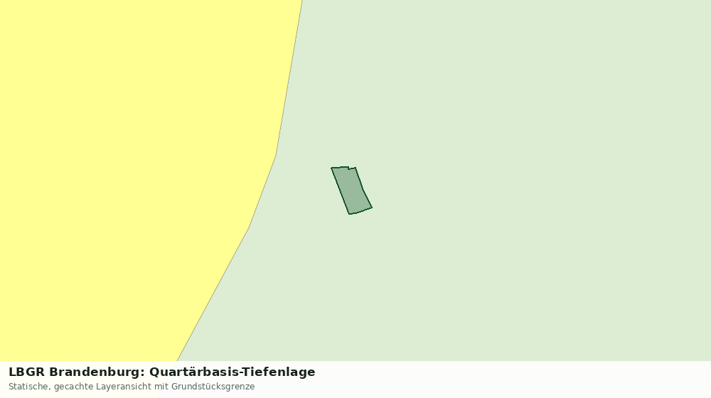 Statische Kartenansicht: LBGR Brandenburg: Quartärbasis-Tiefenlage