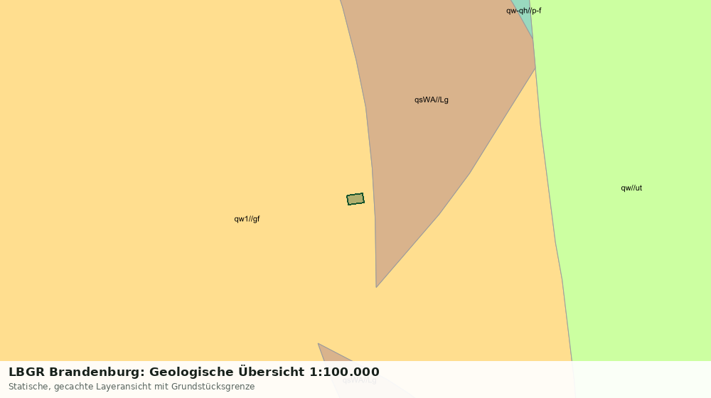 Statische Kartenansicht: LBGR Brandenburg: Geologische Übersicht 1:100.000