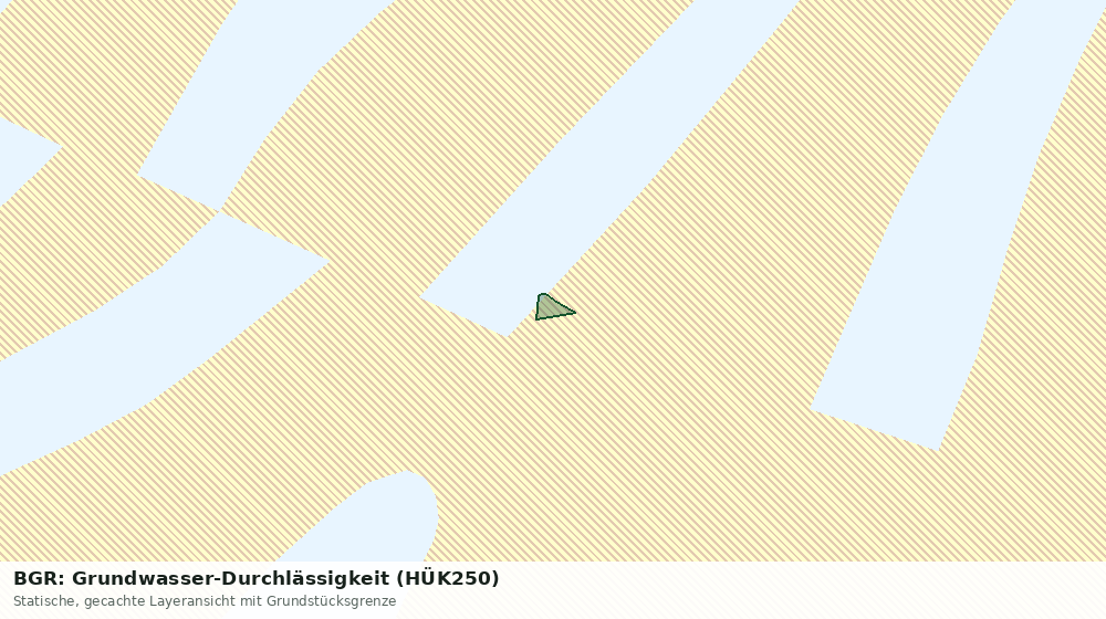 Statische Kartenansicht: BGR: Grundwasser-Durchlässigkeit (HÜK250)
