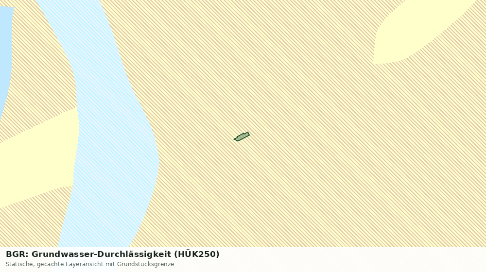 Statische Kartenansicht: BGR: Grundwasser-Durchlässigkeit (HÜK250)