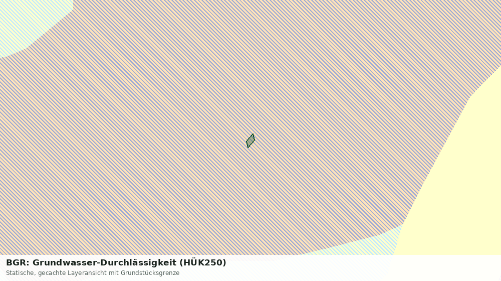 Statische Kartenansicht: BGR: Grundwasser-Durchlässigkeit (HÜK250)