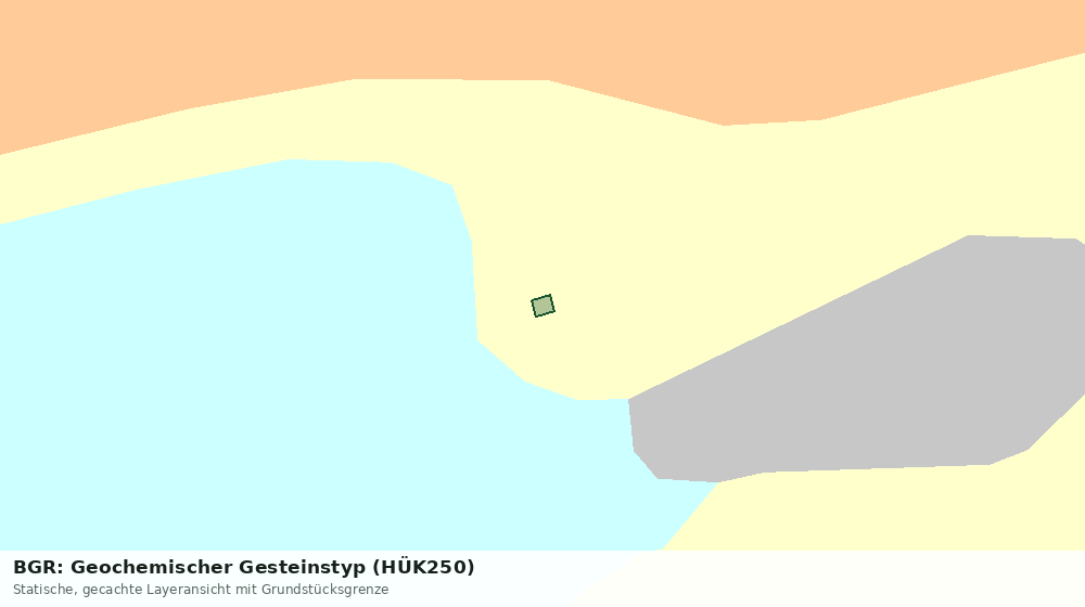 Statische Kartenansicht: BGR: Geochemischer Gesteinstyp (HÜK250)