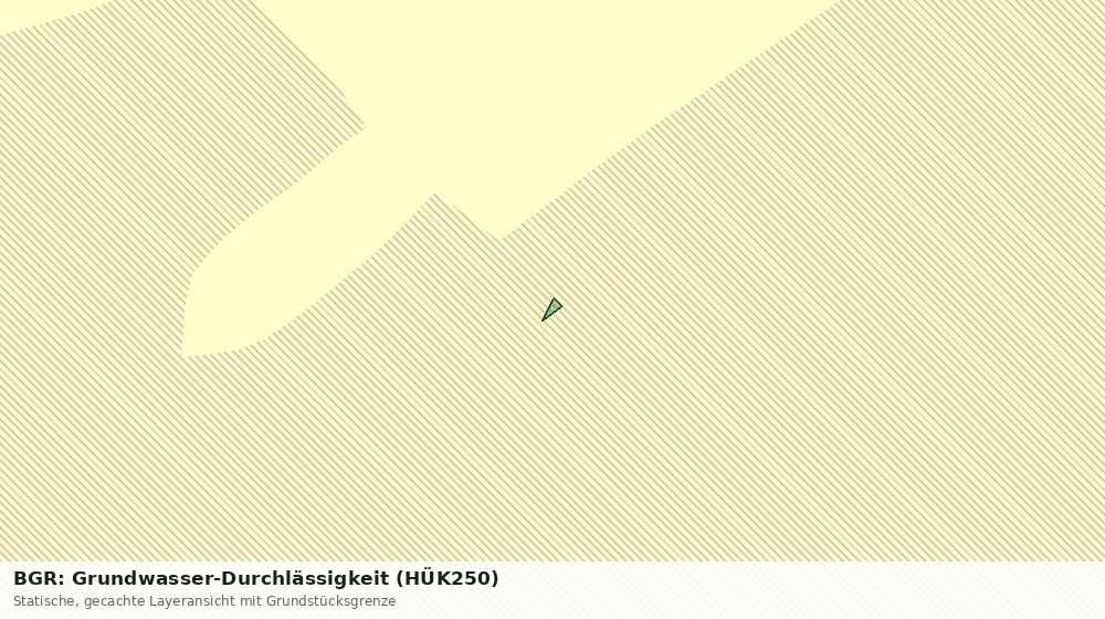 Statische Kartenansicht: BGR: Grundwasser-Durchlässigkeit (HÜK250)