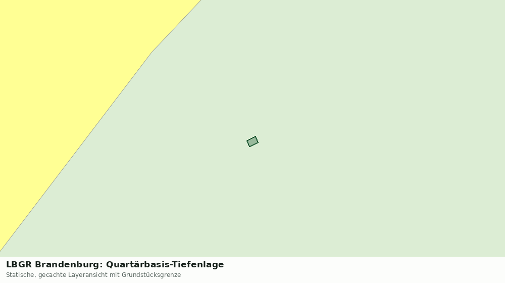 Statische Kartenansicht: LBGR Brandenburg: Quartärbasis-Tiefenlage