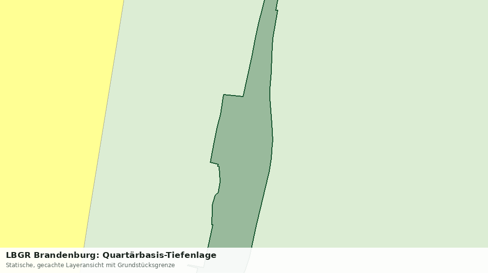 Statische Kartenansicht: LBGR Brandenburg: Quartärbasis-Tiefenlage