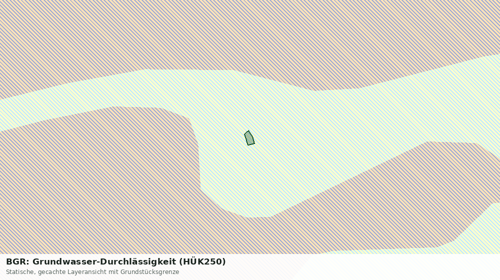 Statische Kartenansicht: BGR: Grundwasser-Durchlässigkeit (HÜK250)