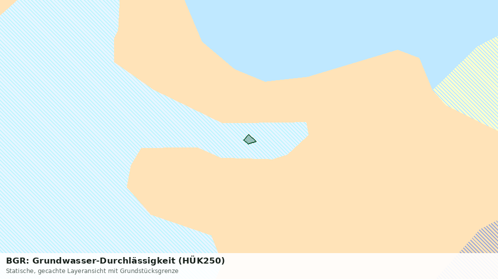 Statische Kartenansicht: BGR: Grundwasser-Durchlässigkeit (HÜK250)