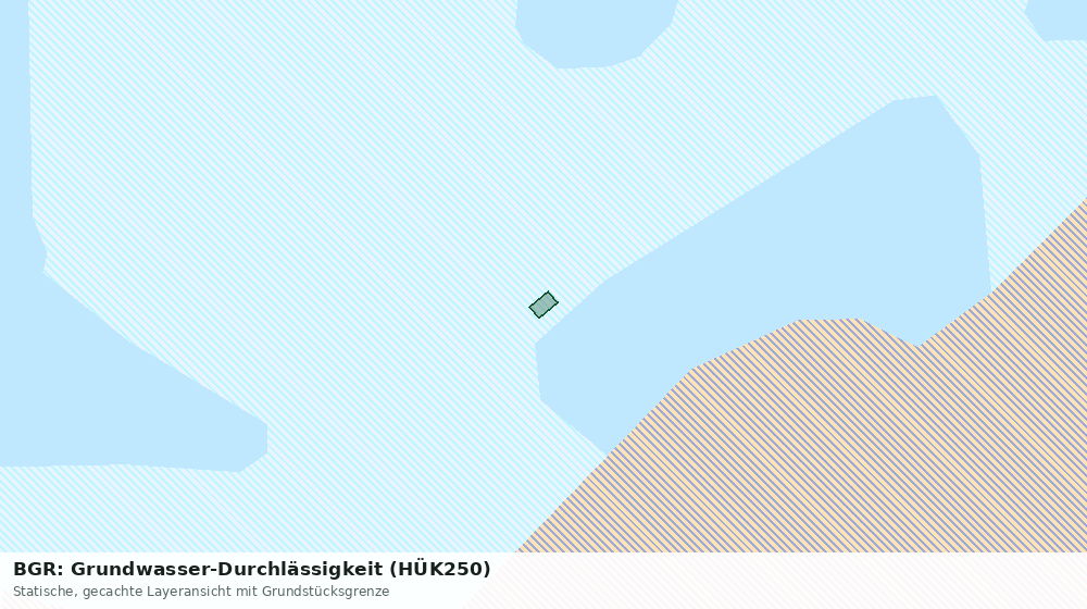 Statische Kartenansicht: BGR: Grundwasser-Durchlässigkeit (HÜK250)