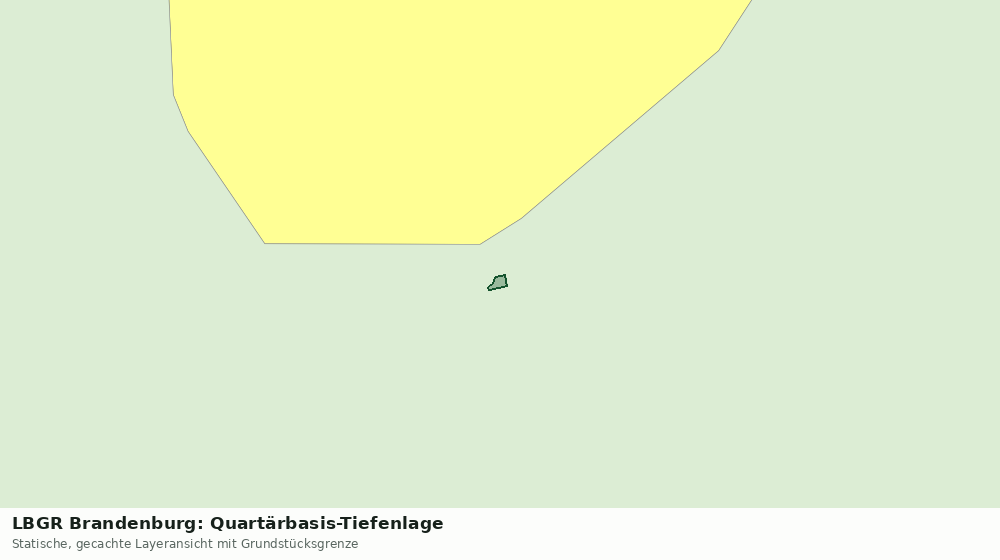Statische Kartenansicht: LBGR Brandenburg: Quartärbasis-Tiefenlage
