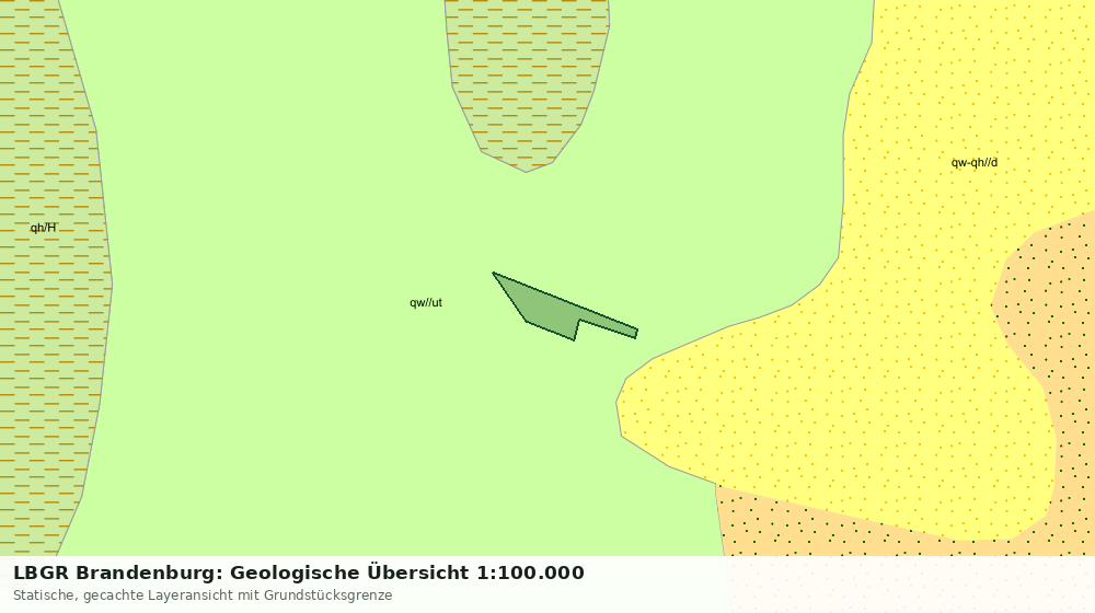 Statische Kartenansicht: LBGR Brandenburg: Geologische Übersicht 1:100.000