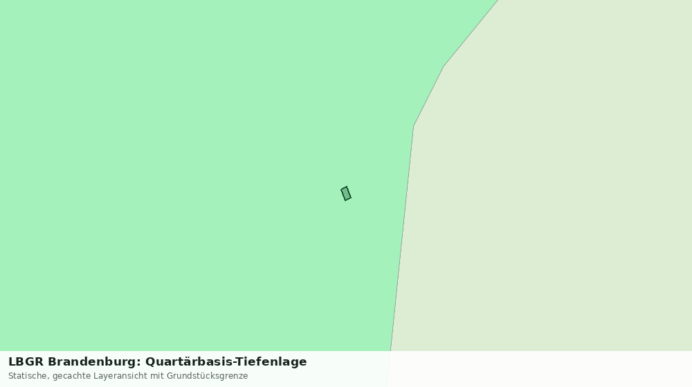 Statische Kartenansicht: LBGR Brandenburg: Quartärbasis-Tiefenlage